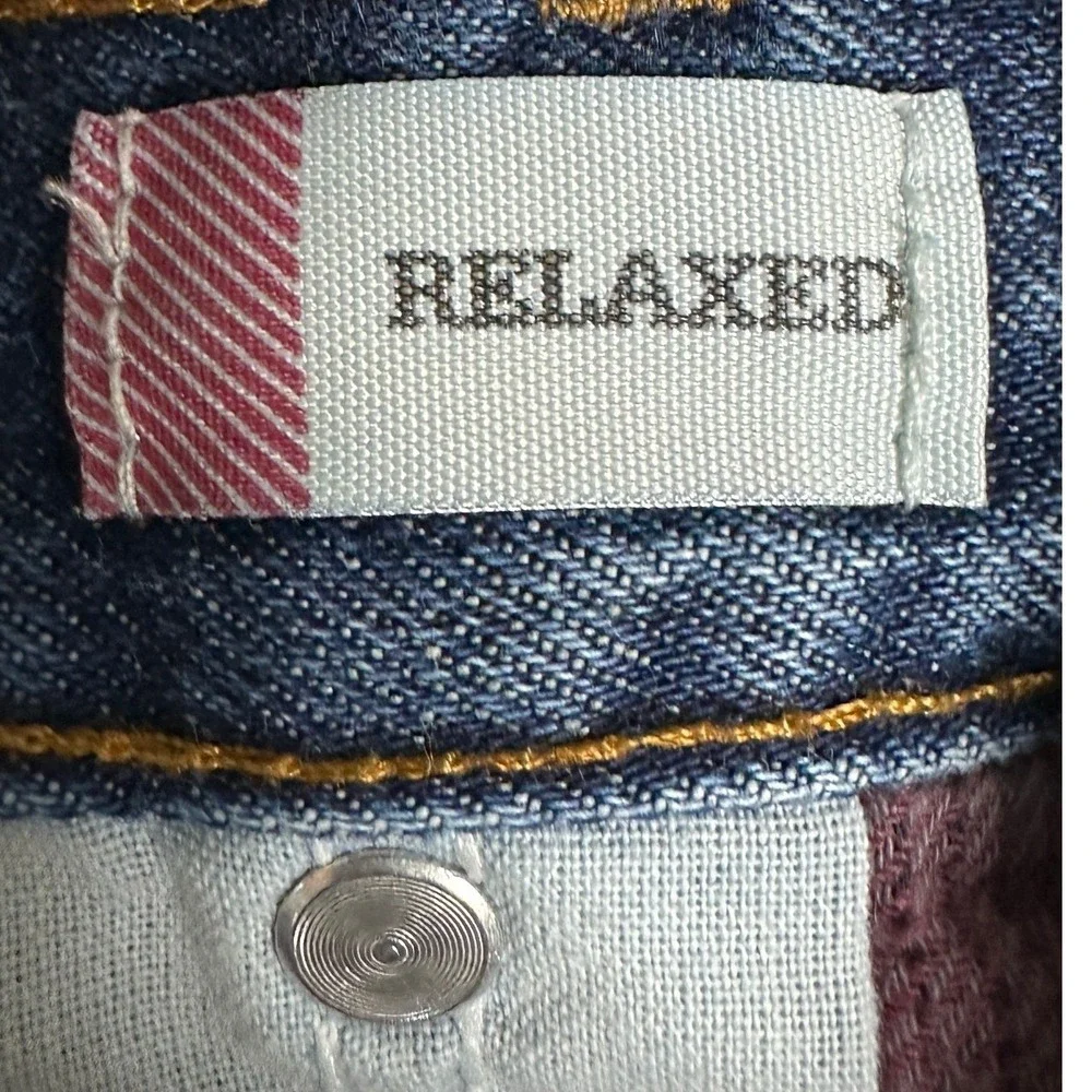 Dickies Jeans Mens 34X32 Blue Relaxed Fit Flannel Lined Straight 5-Pocket Denim